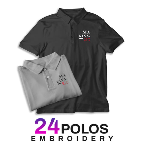 24 POLOS | EMBROIDERY