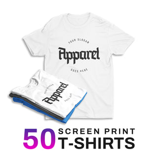 50 T-SHIRTS | SCREEN PRINT